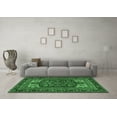 thumbnail image 3 of Ahgly Company Indoor Round Medallion Emerald Green Traditional Area Rugs, 3' Round, 3 of 4