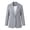 Dark Gray, variant on Women Striped Open Front Blazer Long Sleeve Shawl Collar Lightweight Dressy Business Work Office Suits Jacket with Pockets