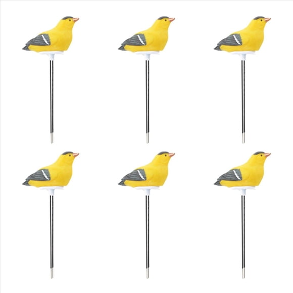 6X Medidor de Humedad del Suelo Alarma de Riego Planta de Probador de Agua Sensor de HigróMetro Kit de Herramientas de Jardinería (Amarillo)