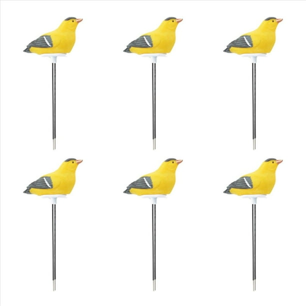 6X Medidor de Humedad del Suelo Alarma de Riego Planta de Probador de Agua Sensor de HigróMetro Kit de Herramientas de Jardinería (Amarillo)