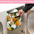 thumbnail image 5 of RATGDN Collapsible Fabric Cube Storage Bin with Double Handles for Living Room Bedroom Office Black - Orange Juice Fruit, 5 of 7