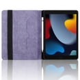 thumbnail image 2 of Case for iPad Pro 10.5 inch/ iPad Air 3 2019, 3rd Generation, Purple Leather Folio Stand with Pencil Holder & Card Slot, Auto Wake/Sleep, 2 of 7