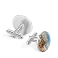 thumbnail image 3 of Surf Men's Cufflinks for Formal Attire, Made of Stainless Steel, for Business Meetings, 3 of 6