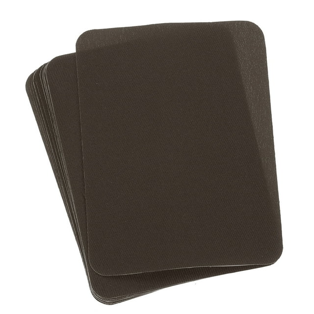 Parches de Tela Termoadhesivos Uxcell Marrón 4.9"x3.7" para Ropa Paquete de 10