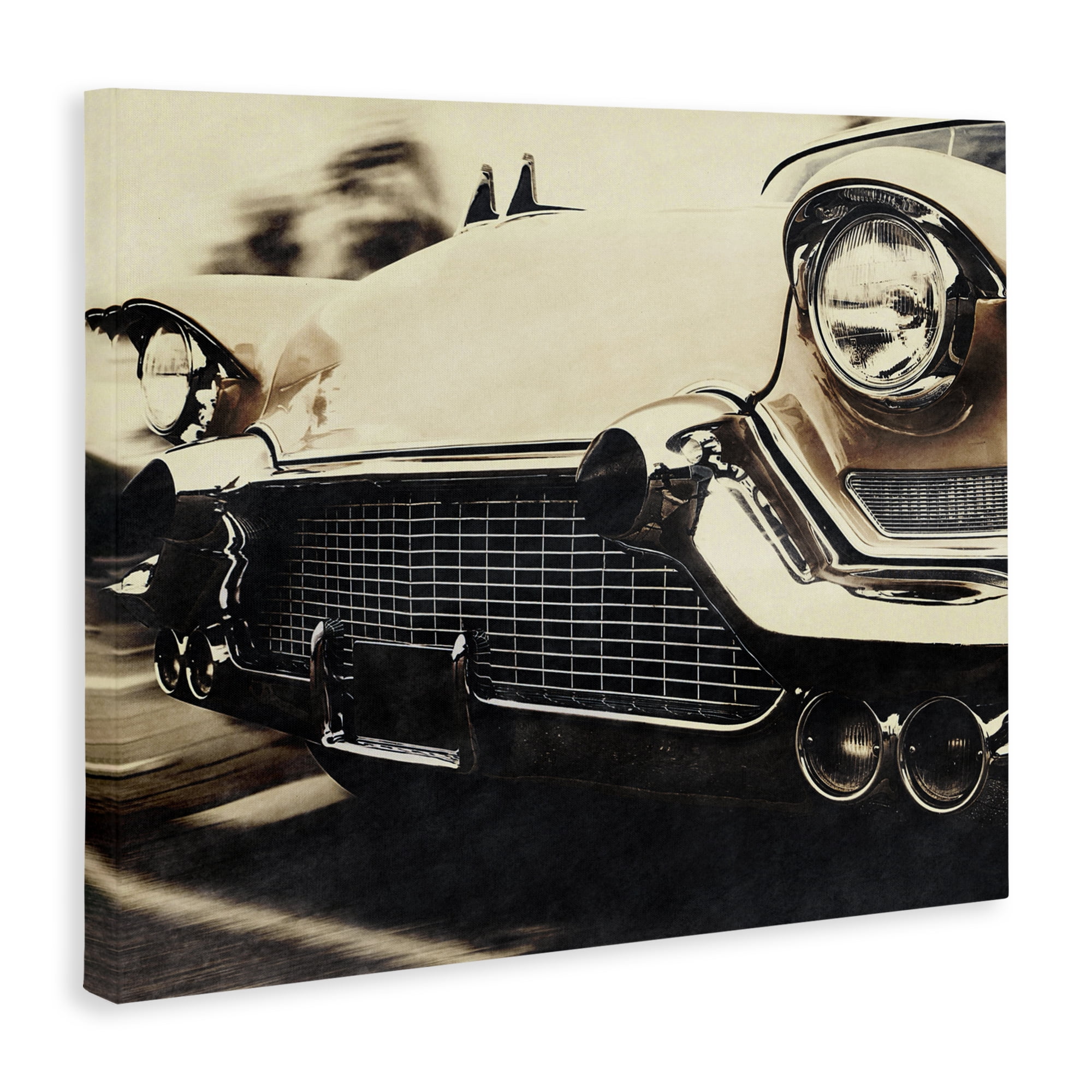 Stupell Industries Vintage Ride Headlights Canvas Wall Art, design by Marcus Prime