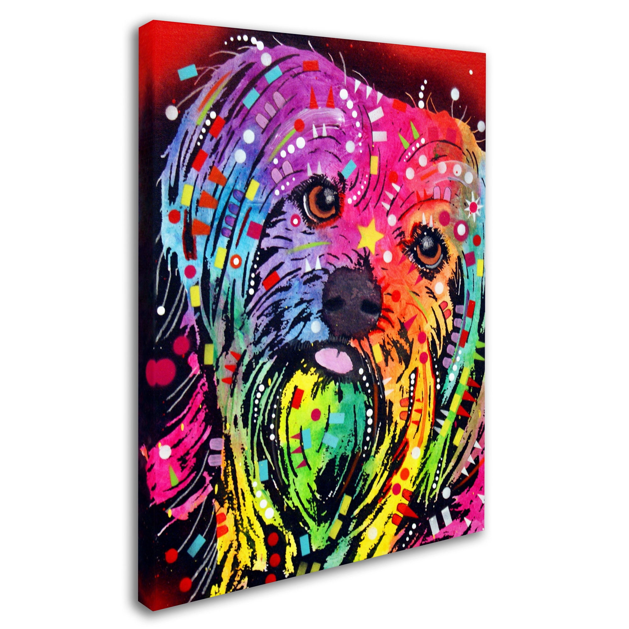 Trademark Fine Art "Yorkie" Canvas Art by Dean Russo