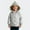 Gray, variant on Girls Winter Jackets Toddler Toddler Girls Fleece Lined Hooded Puffer Jacket Kids Elf Hat Diagonal Snap Warm Winter Coat