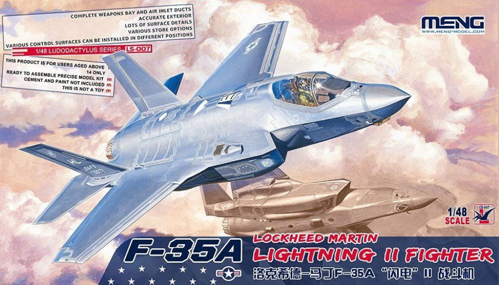Meng 1:48 Lockheed Martin F-35 A Lightning II Fighter - F-35A 