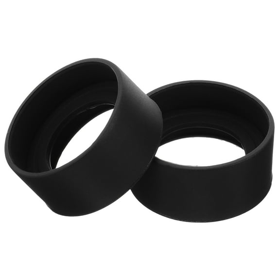 2 Pcs Black Cylinder Eyepiece Cups for Binoculars Comfortable Replacement Accessories