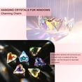 thumbnail image 4 of Uxcell Paquete de 10 Atrapa Luz de Jardín Coloridos, Cristales Colgantes de 0.7 Pulgadas, Atrapa Luz de Cristal en Forma de Corazón para Ventanas [Azul Cielo], 4 of 7