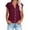 Wine, variant on YanHoo Linen Button Up Shirts for Women Cotton Linen Button Down Shirt 2024 Casual Short Sleeve Solid Color Shirts Loose Work Tops with Pockets