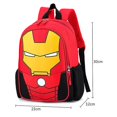 thumbnail image 2 of (Hierro Man Black) Kids Superhero Backpack Spiderman Superman School Book Bag Rucksack Afortunado Sencillez, 2 of 5