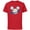 Red, variant on Disney Mickey Mouse Icon Planetary - Short Sleeve Cotton T-Shirt for Adults - Customized-Black