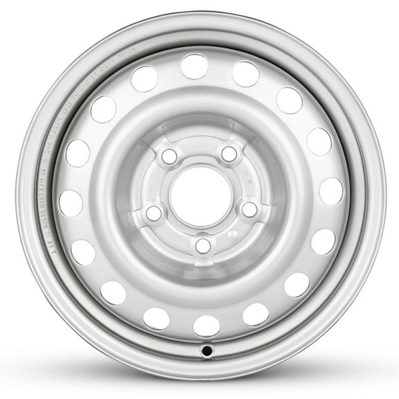 Part Synergy Replacement for 15 Inch Wheel for 2015-2023 Chevrolet City Express 5 Lug Silver Steel Rim
