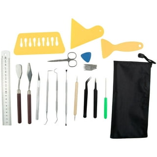 Xinart Weeding Tools Set for Vinyl Craft Knife/Weeder/Scraper/Spatula/ Tweezers/Scissors Basic Weed Removal Tool Kit for Cricut Stencils/Oracal  Vinyl/Siser HTV/Silhouette Cardstock 