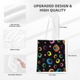 thumbnail image 4 of YFYANG Reusable Cotton Canvas Tote Shopping Bag, Colorful Geometric Patterns Washable Portable Grocery Bag for Daily Travel, 4 of 8