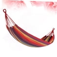 thumbnail image 3 of OULII Portable Outdoor 1Set Rectangular Canvas Hammock Ideal for Backpacking and Traveling, 3 of 6