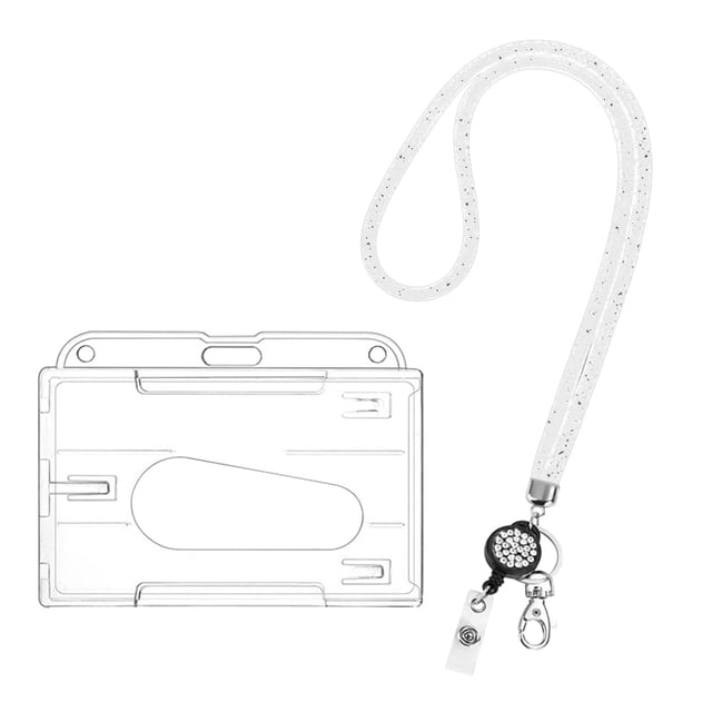 Cute Pattern Neck Lanyard,Multi-Purpose Key Lanyard,Id Card Holding Strap,Stylish Appearance Long Neck Hanging Lanyard Has Soft Comfortable Strap Body,It Is Used for Hanging Keys,White