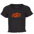 thumbnail image 2 of Women's Black Oklahoma State Cowboys Baby Top T-Shirt, 2 of 3