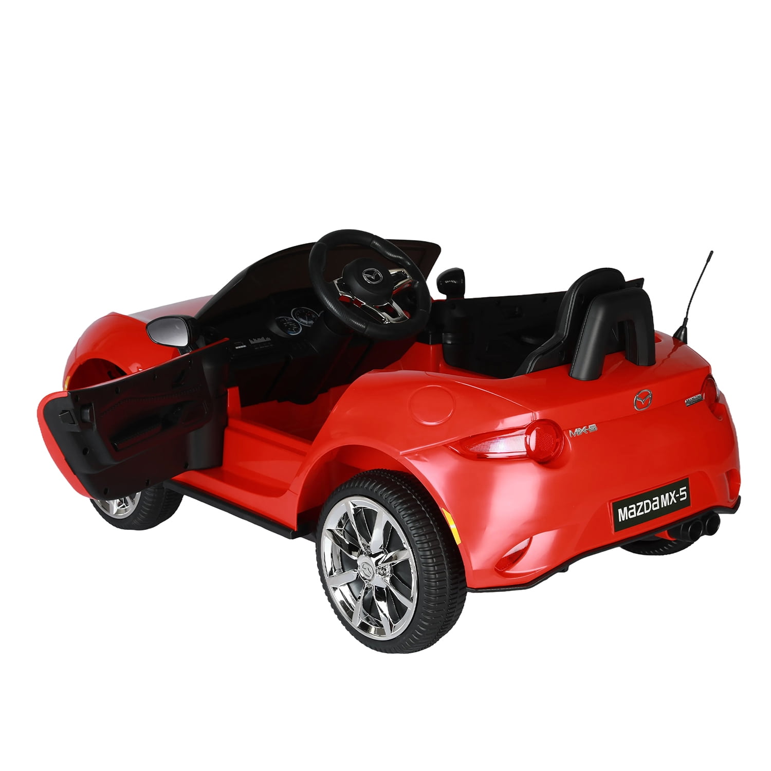 CIPACHO Licensed MAZDA MX-5 RF,12V Kids Ride On Car with 2.4G Parents Remote Control, Three Speed Adjustable Electric Toy Car, Red CIPACHO Licensed MAZDA MX-5 RF,12V Kids Ride On Car with 2.4G Parents Remote Control, Three Speed Adjustable Electric Toy Car, Red