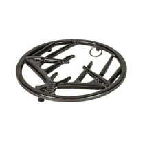 Lodge Cast Iron 8" Midnight Chrome Antler Trivet