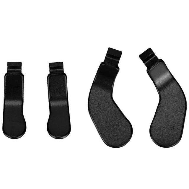 4 Pack Stainless Steel Replacement Paddles for Xbox One Elite Series 2 Controller Model 1797 Black