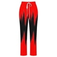 thumbnail image 3 of FAIWAD Womens Linen Pants Straight Leg Loose Drawstring Sweatpants Summer Plus Size Lounge Joggers Pants, 3 of 4
