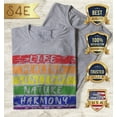 thumbnail image 2 of S4E Women's Pride Flag Life Harmony Spirit T-Shirt Large Sports Grey, 2 of 4