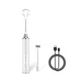 thumbnail image 2 of Milk Frother Electric Egg Beater Mixer 3 Speeds Whisk Stirrer Handheld USB Rechargeable Home Gadgets Accessories White, 2 of 9