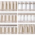 thumbnail image 2 of ASWZXCFGV Green Linen Blackout Curtains 84 Inch Length 2 Panels Set for Bedroom Back Tab Neutral Pleated Look Living Room Darkening Curtains Track System Thermal Insulated Black Out Drape, 2 of 7
