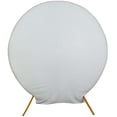 thumbnail image 6 of Efavormart 7.5ft Silver 2-Sided Spandex Fit Round Wedding Arch Backdrop Cover, 6 of 6