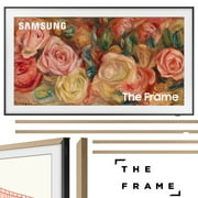 Samsung QN50LS03DAFXZA 50 inch The Frame QLED 4K Smart TV 2024 Bundle with Samsung 50" The Frame Customizable Bezel Modern Teak