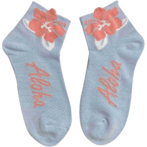 Chiefly Hibiscus Unisex Ankle Socks - Comfortable and Stylish