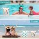 thumbnail image 4 of Wet Dry Bag Waterproof Reusable Wet Bag for Swimsuit, Travel, Beach, Pool, Bathing, Diapers, Dirty Yoga Gym Clothes Toiletries Daycare Organizer with Two Zippered Pockets (green leaf), 4 of 5