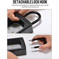 thumbnail image 3 of Key Lock Box Wall Mounted, Portable Lock Box for House Key Capacity, Weatherproof Resettable Code House Key Safe Security Lock, 3 of 5