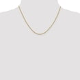 thumbnail image 4 of Auriga Fine Jewelry 14K Yellow Gold 1.25mm Rolo Chain Necklace 18 inch for Women, 4 of 6