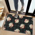 thumbnail image 2 of Green and Black Christmas Plaid Santa Pattern Door Rugs,Washable Non Slip Door Mats Indoor,Decorative Door Mats,Entry Mat Indoor for Entrance,Bedroom,Kitchen,Bathroom,20"x32", 2 of 6