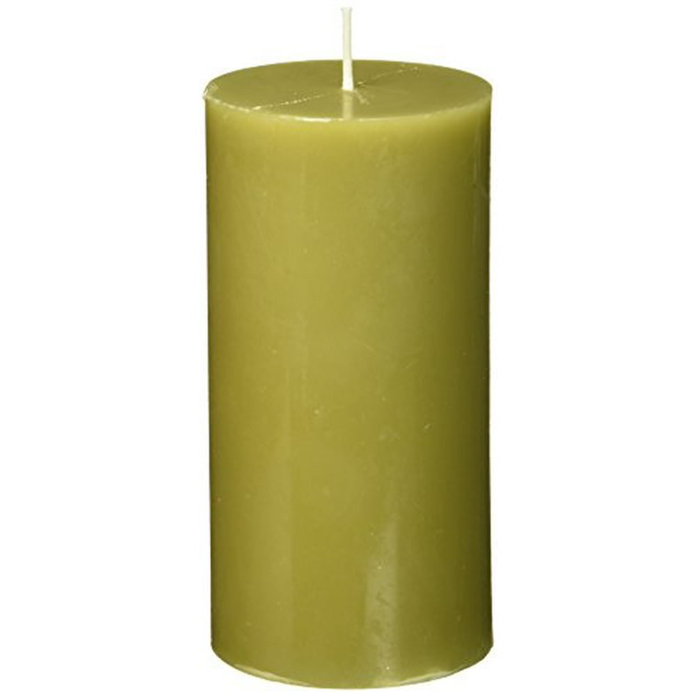 Zest Candle Pillar Candle, 3 by 6Inch, Sage Green