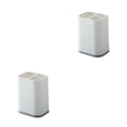 thumbnail image 3 of Yuarrent Caja de soporte de almacenamiento de palillos, tenedor, cucharas, espátula, organizador de encimera, drenaje, baño moderno, estante blanco 2Conjunto, 3 of 6