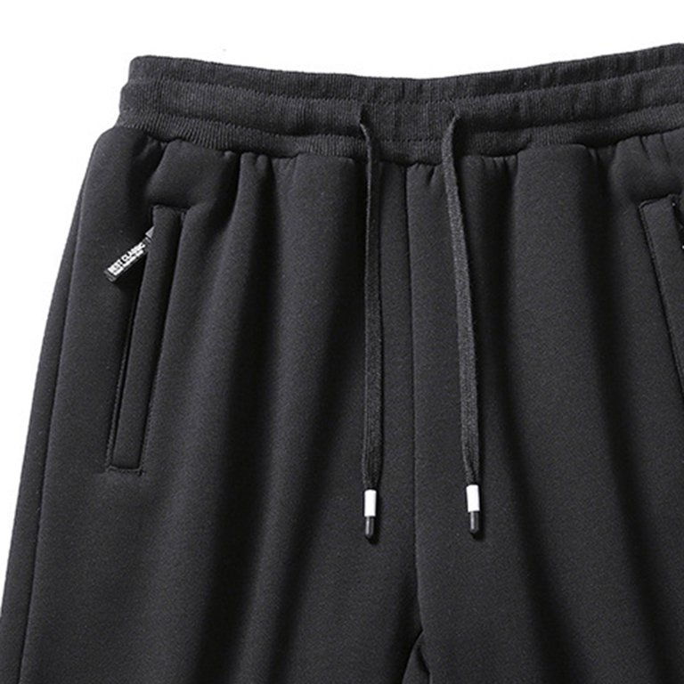 Flygo Men's Winter Warm Fleece Jogger Pants Sherpa