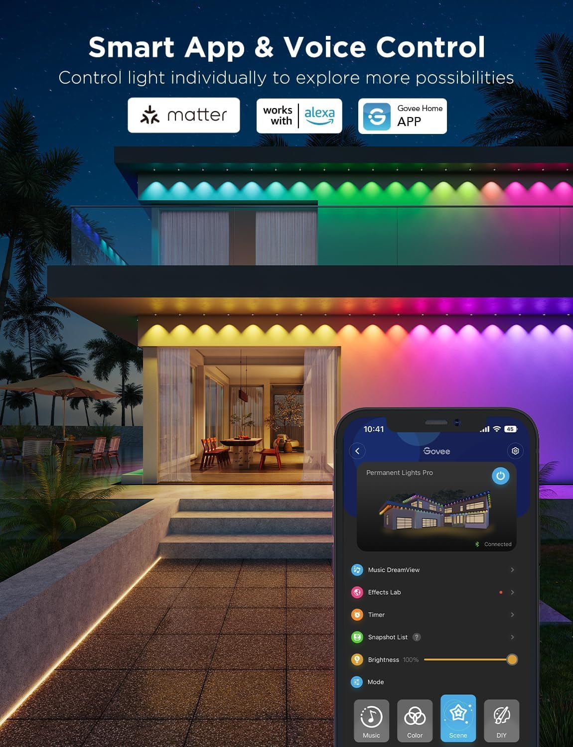 Govee 100ft White Permanent Outdoor Lights Pro