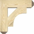thumbnail image 2 of Ekena Millwork 4"W x 18"D x 26"H Olympic Craftsman Rough Sawn Bracket, Western Red Cedar, 2 of 4