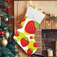 thumbnail image 7 of SKYSONIC Strawberry Christmas Stocking Personalized Large Candy Stocking Hanging Gift Xmas Stockings Decoration for Family Holiday Party Ornaments Decor Fireplace, 7 of 7
