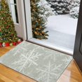 thumbnail image 3 of Snowflake Design Indoor Entrance Mat Non Washable Floor Carpet for Home Holiday Soft Thin Rug Living Room Kitchen Bathroom, 3 of 4