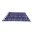 thumbnail image 2 of Ahgly Company Machine Washable Indoor Square Persian Blue Traditional Area Rugs, 5' Square, 2 of 4