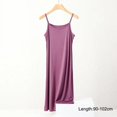 thumbnail image 1 of Combinaison Sans Couture en Soie Glacée pour Femmes Été Grande Taille Jupon Sans Manches Combinaison Intérieure Robes en Modal, 1 of 5