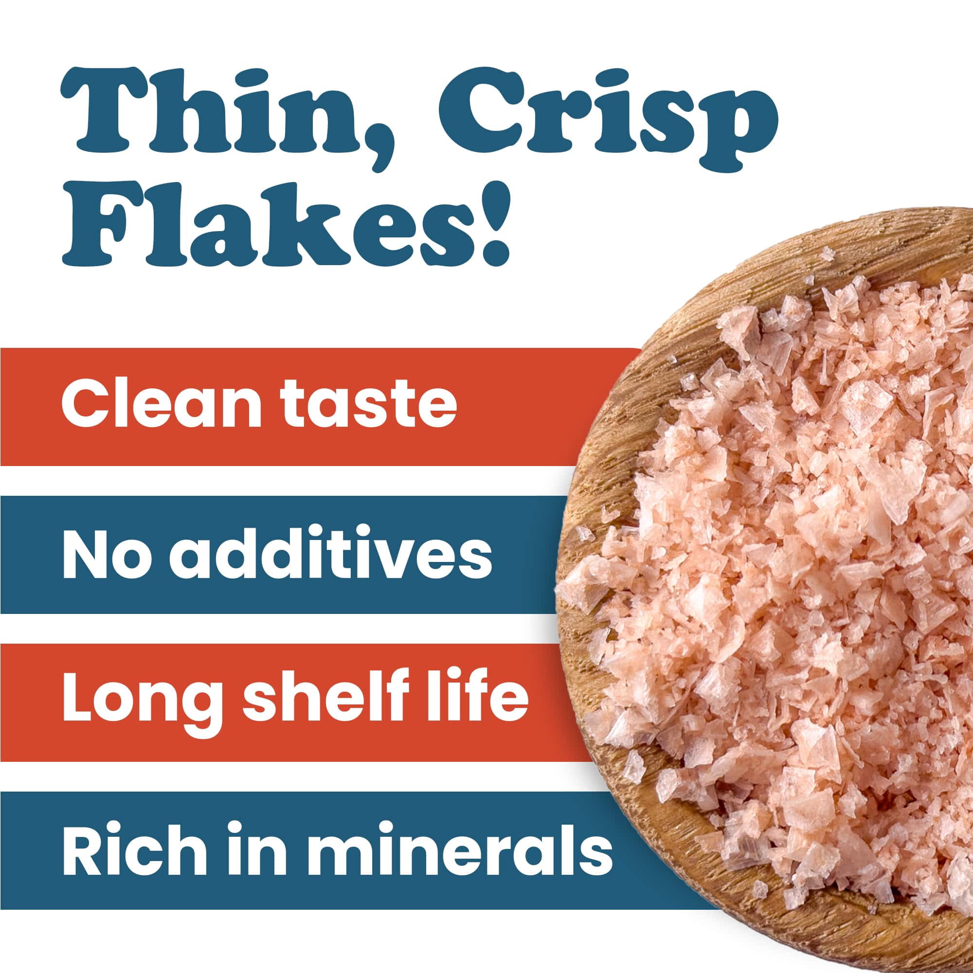 Himalayan Pink Salt Flakes, 2.5 Pounds — Vegan — by Food to Live