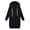Black, variant on Long Zip Up Hoodie Women Oversized Zipper Sweatshirts Casual Travel Hoodies with Pockets for Fall Winter,Gray 2XL