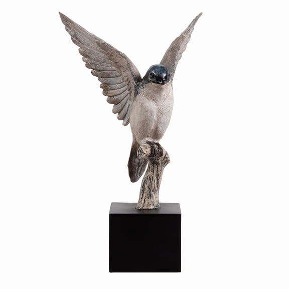 Small Swallow On Branch Lifelike Bird Resin Home Tabletop Decor