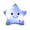 blue, variant on 24x22cm  Creative Twinkle Glowing Stars Shape Plush Throw Pillow, LED Night Light Pillow Cushions Stuffed Toys Gifts for Kids Christmas Birthday